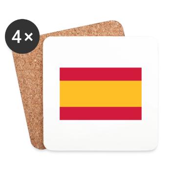spanien - Untersetzer (4er-Set) - Weiß - Vorne