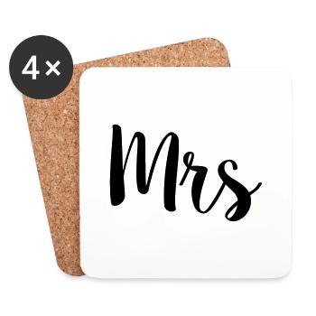 mrs simple - Untersetzer (4er-Set) - Weiß - Vorne