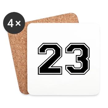 23 - Untersetzer (4er-Set) - Weiß - Vorne