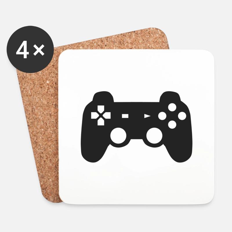 PLSTN controller - Coasters (set of 4) - white