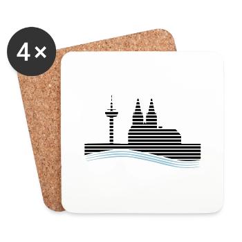 Cologne - Coasters (set of 4) - white - Front