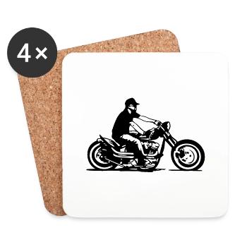 Bobber ride - Untersetzer (4er-Set) - Weiß - Vorne