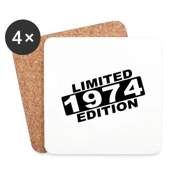year 1974 limited edition - Coasters (set of 4) - white - Front