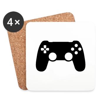 Gamepad - Coasters (set of 4) - white - Front