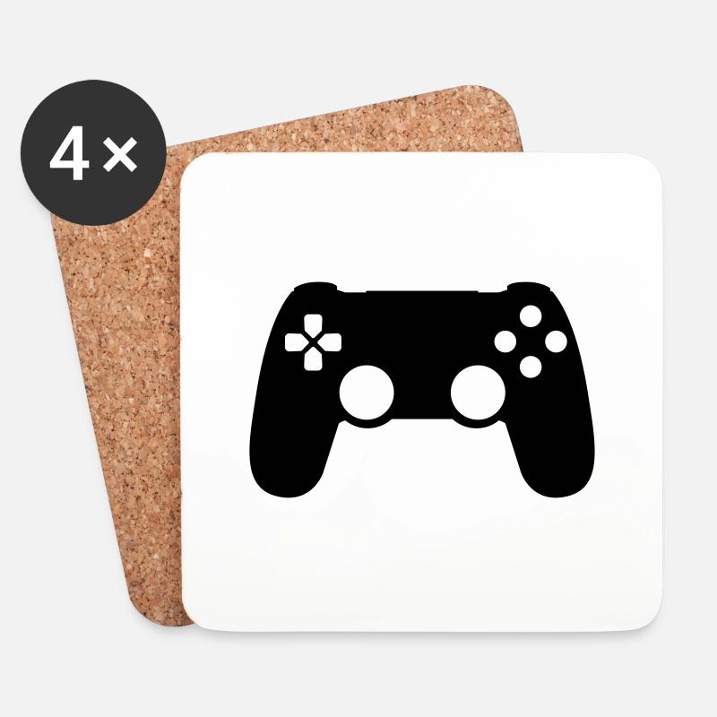 Gamepad - Coasters (set of 4) - white