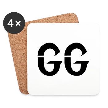 GG - Coasters (set of 4) - white - Front