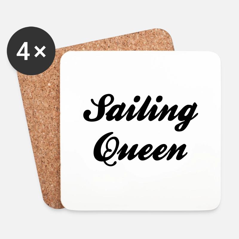 sailing queen - Untersetzer (4er-Set) - Weiß