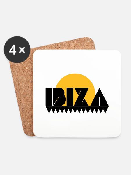 Ibiza - Coasters (set of 4) - white
