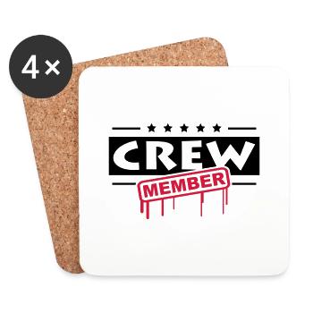 Crew Member - Coasters (set of 4) - white - Front