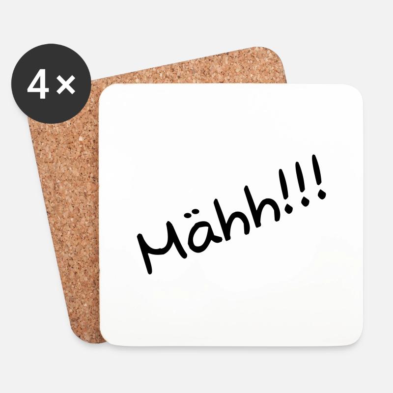 schaf_hinten - Untersetzer (4er-Set) - Weiß