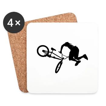 bmX - Dessous de verre (lot de 4) - blanc - Devant