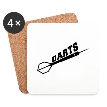 Darts Design - Dessous de verre (lot de 4) - blanc - Devant