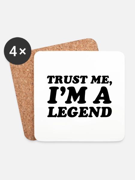 Legend - Coasters (set of 4) - white