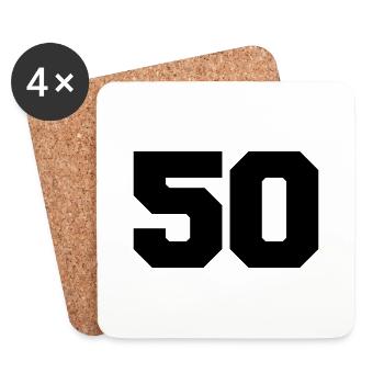 50 - Coasters (set of 4) - white - Front