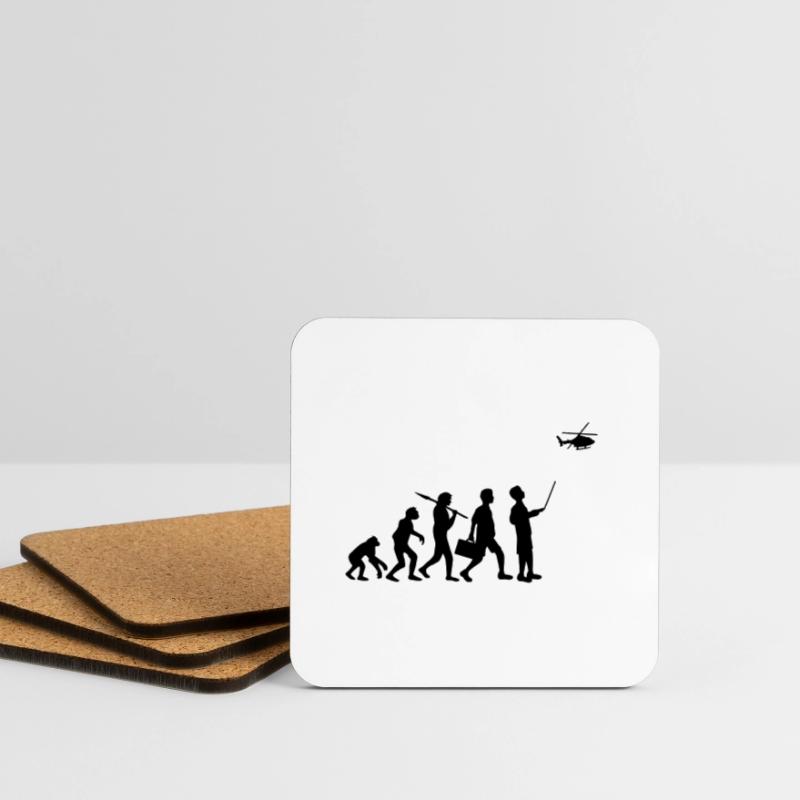 Evolution remote controlled model helicopter Coasters (set of 4)