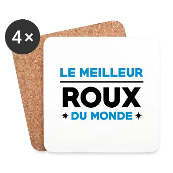 Roux / Rousse / Rousseur / Style / Mode / Rouquine - Dessous de verre (lot de 4) - blanc - Devant