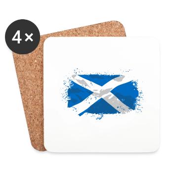 Scotland Flag - Untersetzer (4er-Set) - Weiß - Vorne