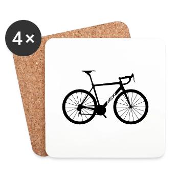 bicycle - Coasters (set of 4) - white - Front
