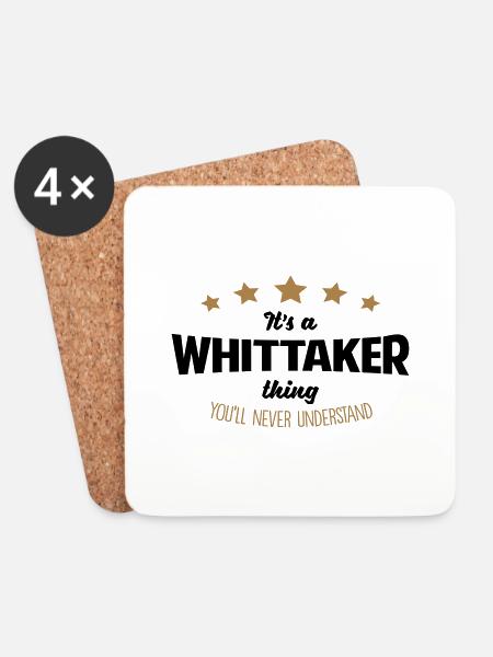 It's a whittaker name thing stars never u - Coasters (set of 4) - white