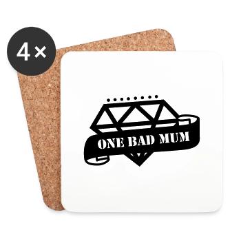 mum - Coasters (set of 4) - white - Front