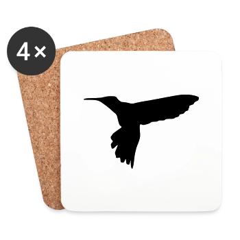 kolibri vogel - Untersetzer (4er-Set) - Weiß - Vorne