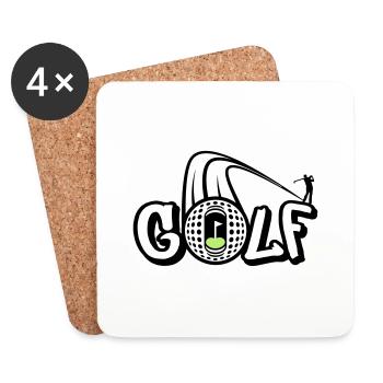 Golf Style - Coasters (set of 4) - white - Front