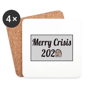 Merry Crisis 2020 - Coasters (set of 4) - white - Front