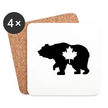 Canada Flag Gift Canadian - Coasters (set of 4) - white - Front