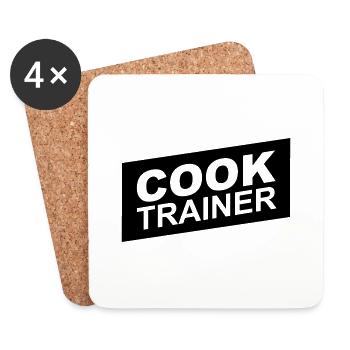 cook trainer - Dessous de verre (lot de 4) - blanc - Devant