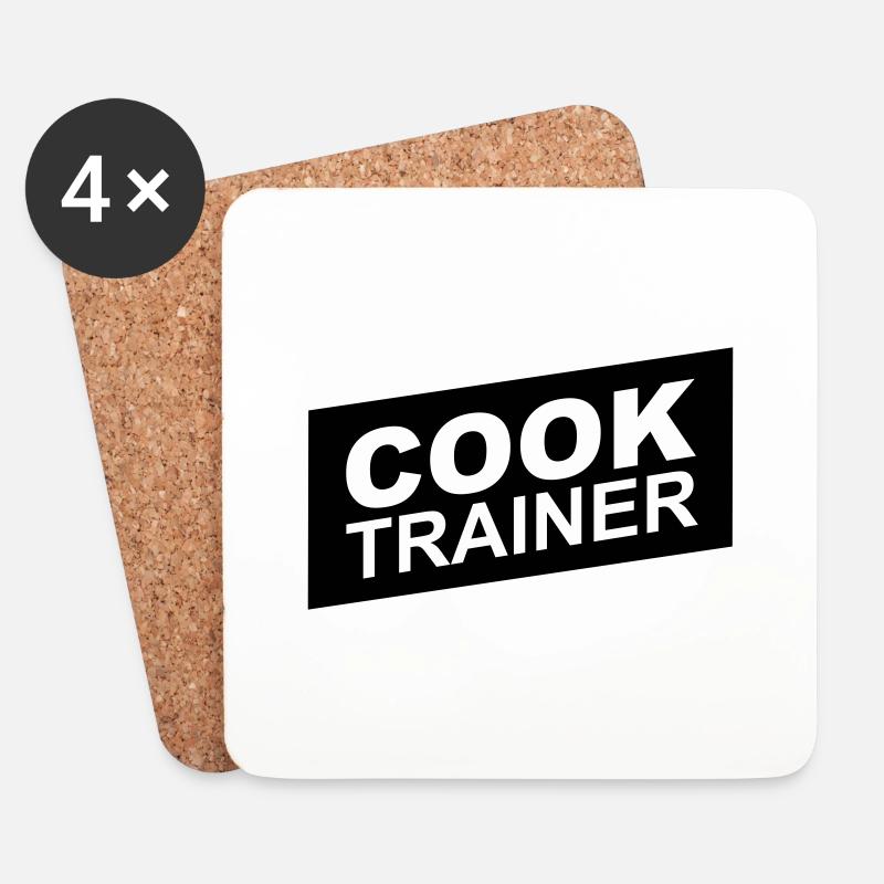 cook trainer - Coasters (set of 4) - white