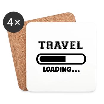 [HD] Travel Loading - Coasters (set of 4) - white - Front