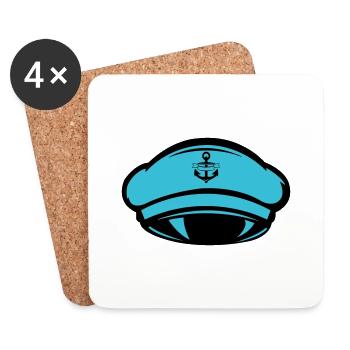 Beanie Captain - Coasters (set of 4) - white - Front