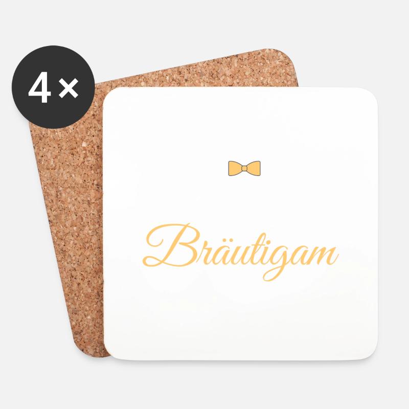 Bräutigam design - Untersetzer (4er-Set) - Weiß