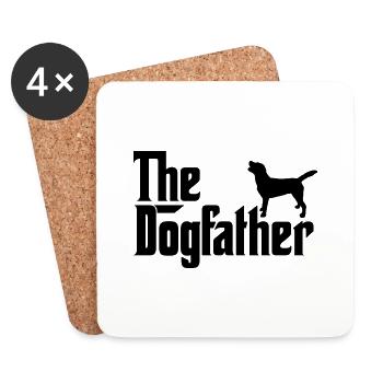 Der Labrador Retriever Dogfather Godfather Style - Untersetzer (4er-Set) - Weiß - Vorne