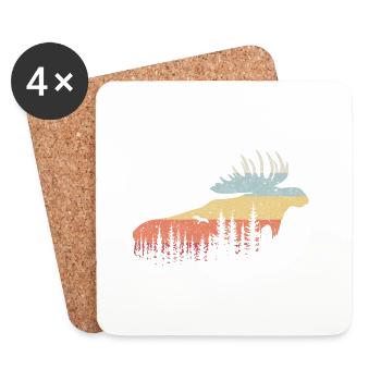 Élan - Dessous de verre (lot de 4) - blanc - Devant