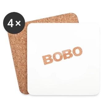 Bobo sympa - Dessous de verre (lot de 4) - blanc - Devant