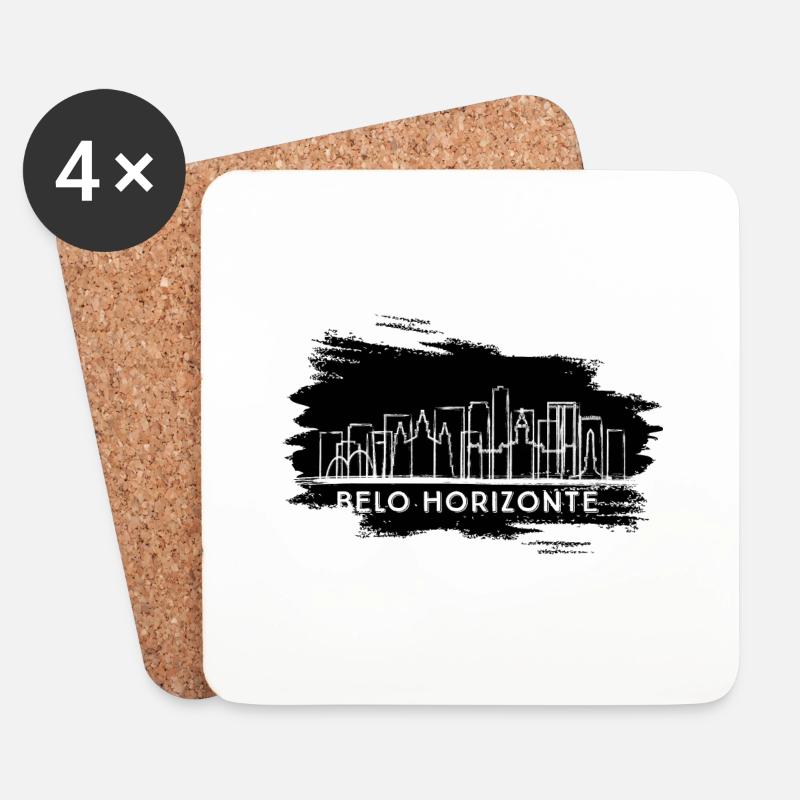 Belo Horizonte - Untersetzer (4er-Set) - Weiß