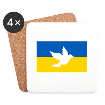 Ukraine - Untersetzer (4er-Set) - Weiß - Vorne