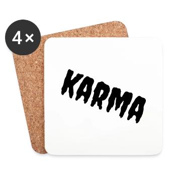 karma - Untersetzer (4er-Set) - Weiß - Vorne