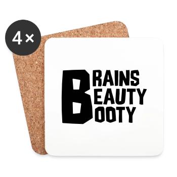 CERVEAUX BEAUTÉ BUTIN - Dessous de verre (lot de 4) - blanc - Devant