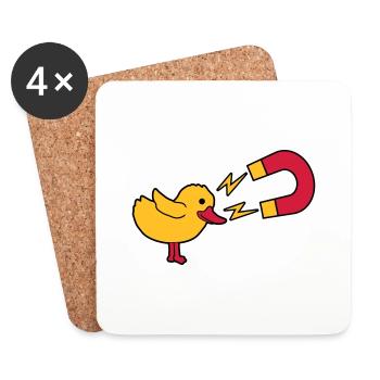 Chick Magnet Womanizer Logo - Coasters (set of 4) - white - Front