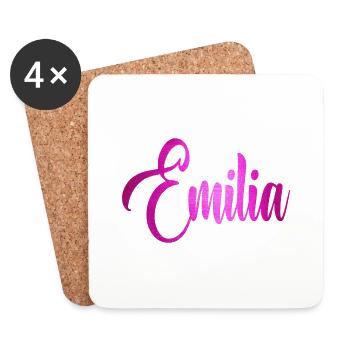 Emilia - Coasters (set of 4) - white - Front