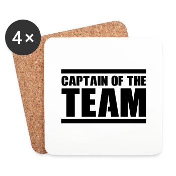 Captain of the Team - Untersetzer (4er-Set) - Weiß - Vorne