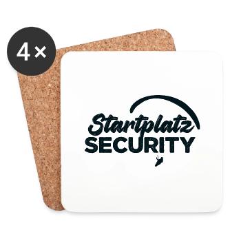 Startplatz Security - Untersetzer (4er-Set) - Weiß - Vorne