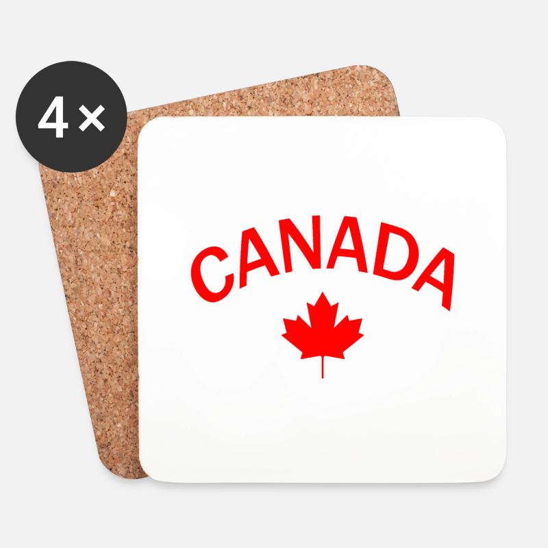 Canada Kanada - Untersetzer (4er-Set) - Weiß