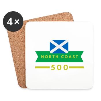 north coast 500 scotland - Coasters (set of 4) - white - Front