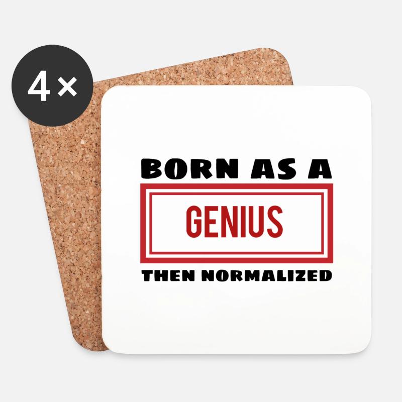 Genius - Untersetzer (4er-Set) - Weiß