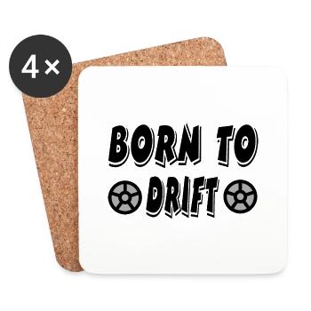 Car - Coasters (set of 4) - white - Front