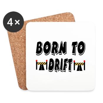 Car - Coasters (set of 4) - white - Front