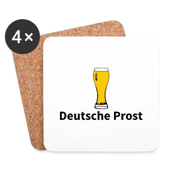 Standard Bier nur hier - Untersetzer (4er-Set) - Weiß - Vorne